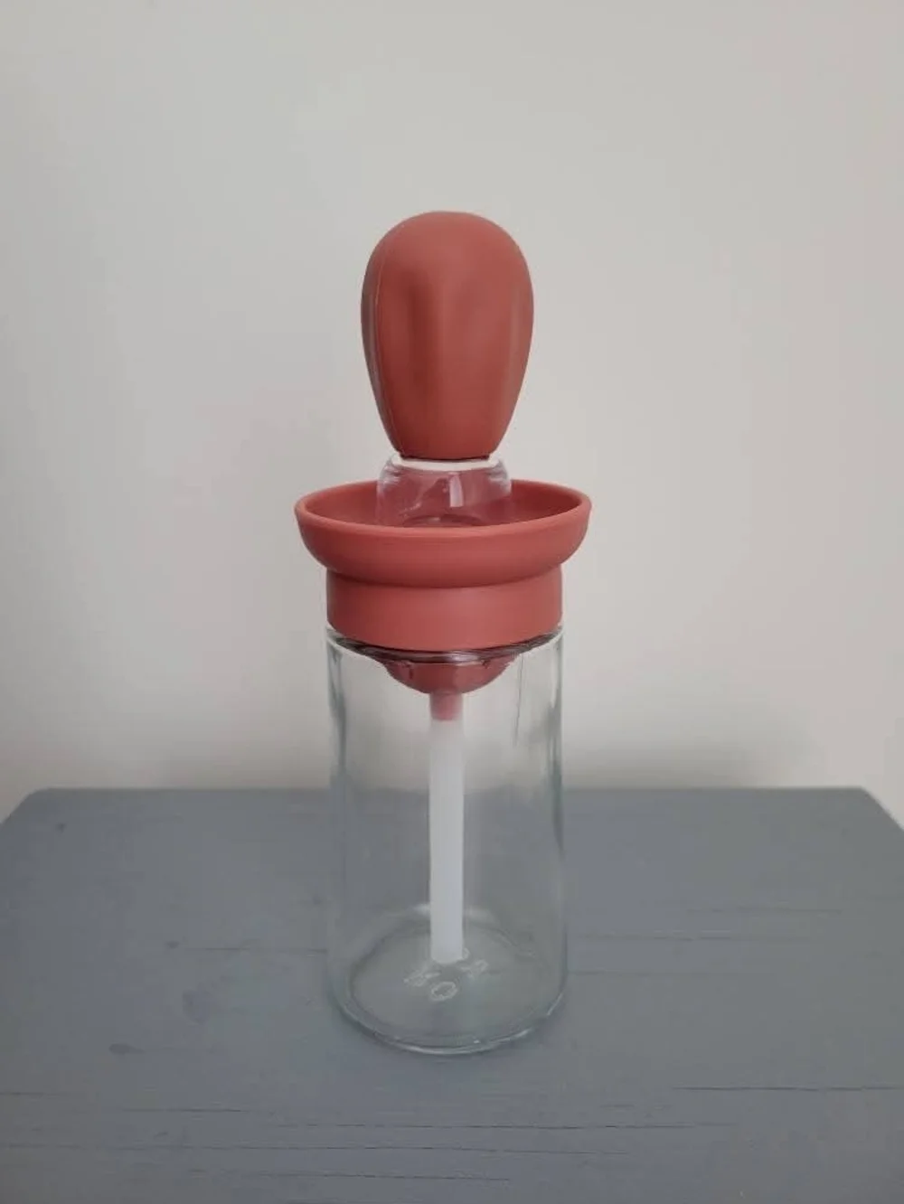 Silicone Pump Dispenser Bottle - Coral Pink